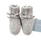 Scarpina in lana cashmere con treccia
