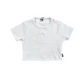 T-shirt Crop a costine con logo lounge