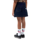 Gonna in Denim Blu Scuro GCDS
