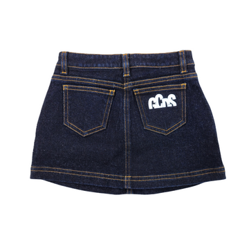 Gonna in Denim Blu Scuro GCDS