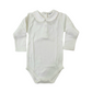 Body camicia m/lunga con ricamo rosa