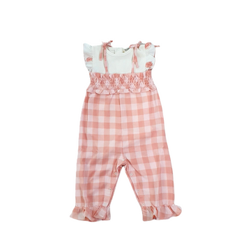 Salopette bimba + body in cotone