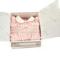 Tutina in ciniglia neonata con punto smock