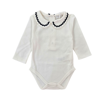 Body camicia m/lunga con dettagli in Blù