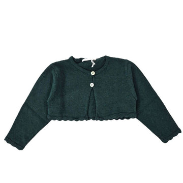 Scaldacuore neonata in tricot Verde