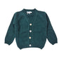 Cardigan Bambino in tricot verde