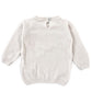 Pullover Bimba in tricot con fiocchetti