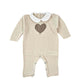 Tutina neonati in tricot cuore