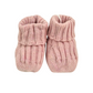 Scarpine neonata in lana e cashmere tricot