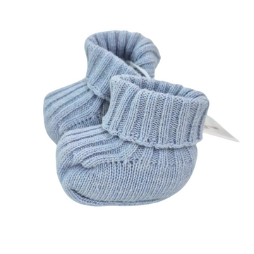 Scarpine neonato in lana e cashmere tricot