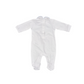 Tutina neonato in jersey con ricamo punto smock