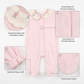 Tutina ciniglia Rosa ricamo rose sul colletto