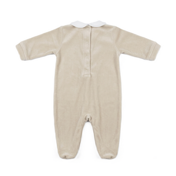 Tutina neonati con colletto punto smock