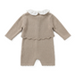 Completo salopette + body + cardigan lana