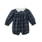Pagliaccetto in Tartan Verde punto smock