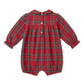 Pagliaccetto in Tartan Rosso punto smock