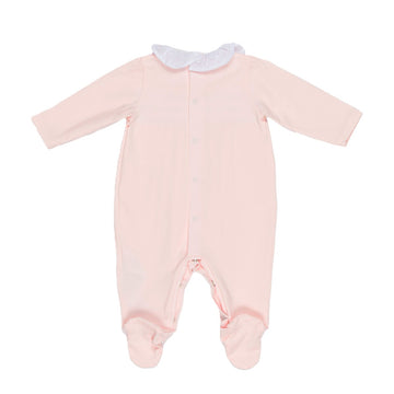 Tutina neonata cotone punto smock