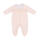 Tutina neonata cotone punto smock