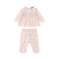 Completo neonata cotone punto smock