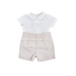 Completo neonato misto lino