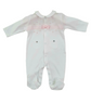 Tutina in cotone con fiocchetto