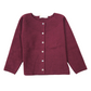 Cardigan bimba misto cashmere bordeaux