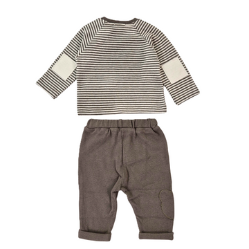 Maglia + pantalone neonato a righe