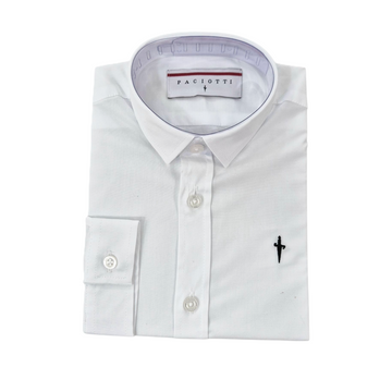 Camicia bimbo manica lunga in popeline