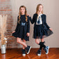 Cardigan Bambina in maglia girocollo
