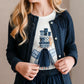 Cardigan Bambina in maglia girocollo