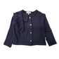 Cardigan bimba dettaglio fiocco spalla