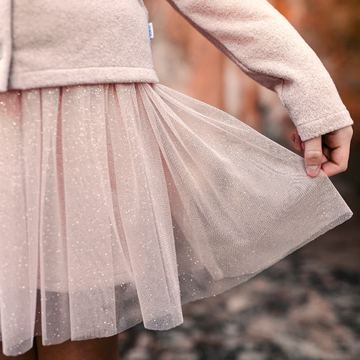 Gonna bambina in tulle glitter