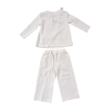 Completo bambina in maglia cannetè