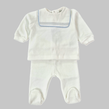 Completo neonato con colletto bavetta