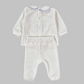 Completo neonato con colletto bavetta