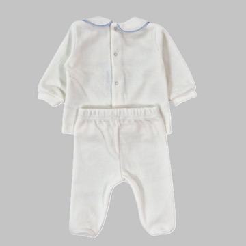 Completo neonato con colletto bavetta