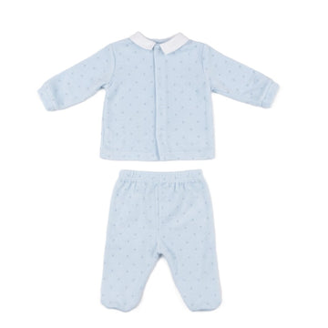 Completo neonato ciniglia stampa