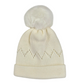 Cappellino per neonati pon pon in lana 100%