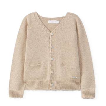 Cardigan in filo cotone bimbo Laranjinha