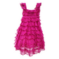 Abito Bimba Chiffon con balze e rouches