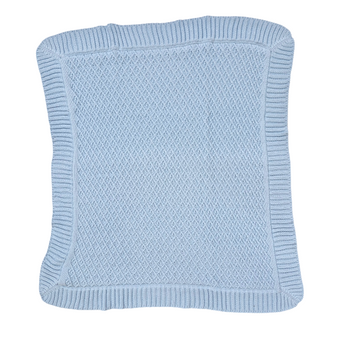 Copertina neonato filo cotone rombi