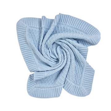 Copertina neonato filo cotone rombi