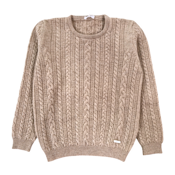 Pullover bimbo treccine 100% cashmere