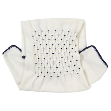 Set Nascita neonato lana punto smock Blù