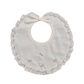 Bavetta in cotone con pizzo e roselline