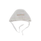 Cappello cuffia in filo di cotone con roselline