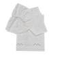 Set lenzuolino neonata ricamo fiori verde