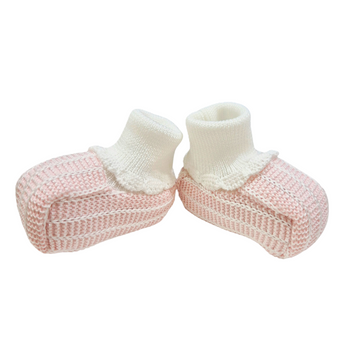 Scarpine in filo cotone neonata