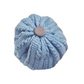 Set nascita filo cotone con treccia e fiocchetto