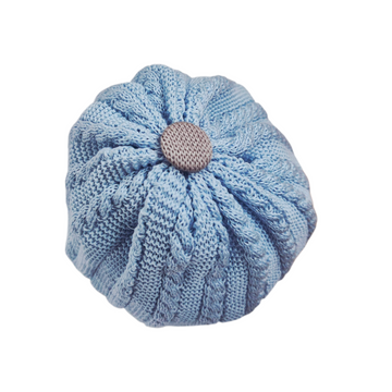 Set nascita filo cotone con treccia e fiocchetto